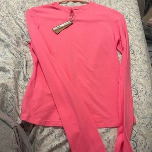 Skims cotton jersey long sleeve NWT